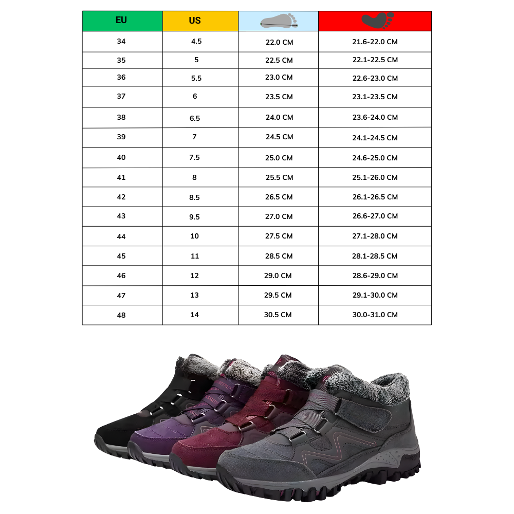 Bottines de inverno quentes da Qiucdzi com forro de fleece, ideais para atividades e esportes de inverno, calçado confortável e resistente