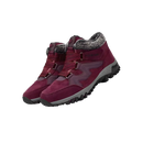 Bota de inverno quente da Qiucdzi com forro de fleece, ideal para atividades de inverno, na cor vermelha, tamanho 35-46