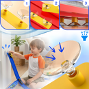 Pista de corrida flexível com 2 vias para carrinhos de brinquedo da Valchemist, ideal para diversão infantil.
