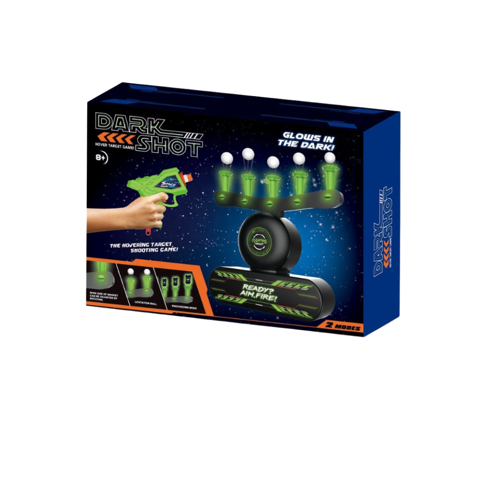 Jogo de tiro com bolas flutuantes e luminosas da marca Ticoze, brinquedo de armas e gadgets para diversão ao ar livre.