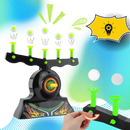 Jogo de tiro com bolas flutuantes luminosas, brinquedo Ticoze de armas brinquedo e gadgets, com bolas que brilham no escuro