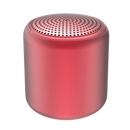 Mini caixa de som Bluetooth Floepx com graves profundos, componente de áudio em acabamento cinza cimento.