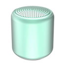 Mini alto-falante Bluetooth Floepx com graves profundos, componente de áudio em acabamento cinza cimento.
