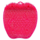 Tapete de banho vermelho Floepx para massagem e relaxamento, com superfície exfoliante para cuidados com os pés.