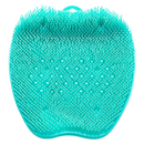 Tapete de banho vermelho da Floepx para massagem e exfoliação dos pés, com superfície antiderrapante para relaxamento.