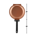 Panela antiaderente dupla face Floepx para culinária e confeitaria, em material de fácil uso e limpeza, na cor verde