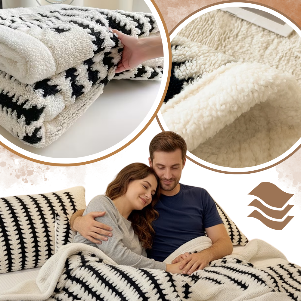 Cobertor de inverno Egmy, de jacquard fofinho e macio, ideal para manter-se aquecido durante o frio.