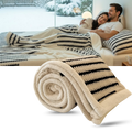 Cobertor de inverno Egmy em jacquard, macio, fofinho e acolhedor para manter-se quente durante o frio.