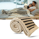 Cobertor de inverno Egmy em jacquard, macio, fofinho e acolhedor para manter-se quente durante o frio.