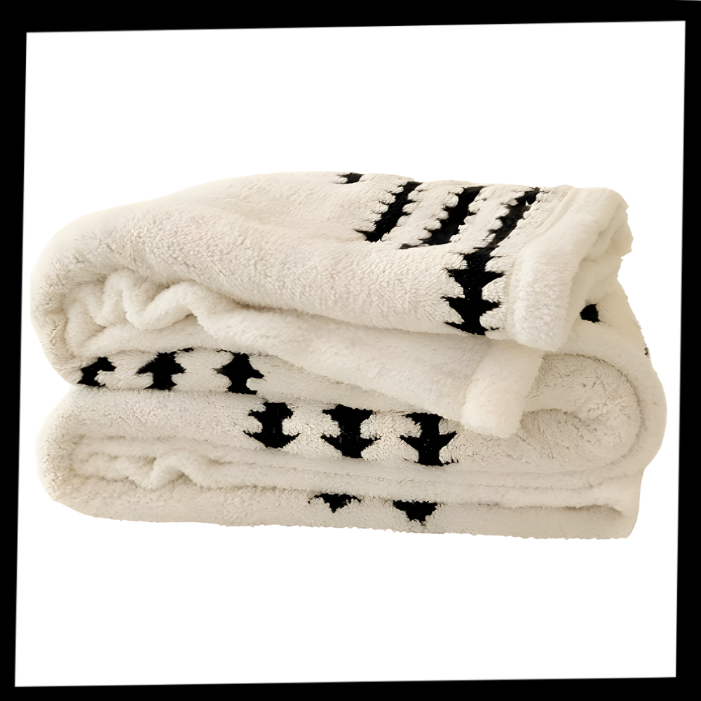 Cobertor de inverno Egmy com tecido jacquard fofinho, macio e acolhedor, ideal para manter-se aquecido durante o frio.