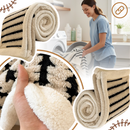 Cobertor de inverno Egmy em jacquard macio, com acabamento fofinho e aconchegante para cama e quarto.