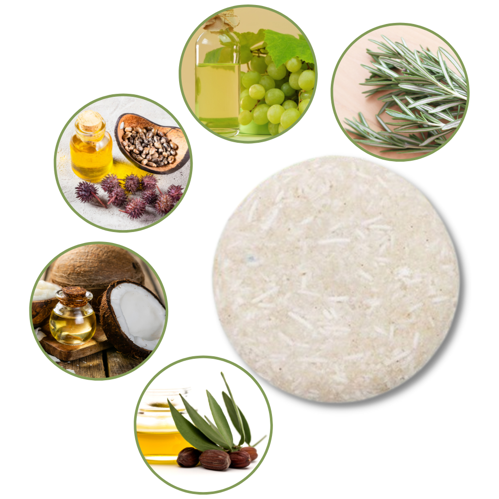Shampoing ao alecrim Fly Sunton para cuidados capilares, frasco com rótulo e ingredientes naturais.