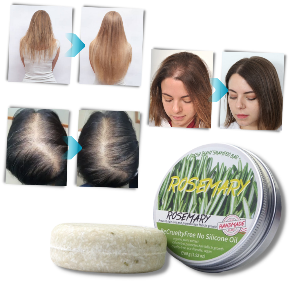 Shampoing ao alecrim Fly Sunton para cuidados capilares, frasco com rótulo e tampa, ideal para limpeza natural dos cabelos.