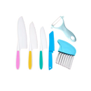 Kit de utensílios de cozinha em brinquedo para crianças da Fnyko, com utensílios rosa de imitação para brincadeiras divertidas.