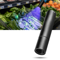 Lâmpada UV multiuso Yiwula para inspeção de alimentos na área de restauração, destacando a luz ultravioleta para verificar higiene.