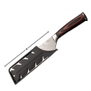 Faca japonesa em madeira de Pakka, utensílio de cozinha da marca Mdhand, com lâmina afiada e cabos de madeira natural.