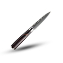 Faca japonesa de cozinha Mdhand com lâmina de aço e cabo de madeira de Pakka, utensílio para corte preciso em cozinha.