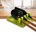 Suporte de spatulas antideslizante Hidyliu com quatro encaixes, organizador prático para utensílios de cozinha.