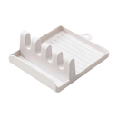 Suporte de spatulas antideslizante Hidyliu com quatro slots, ideal para organizar utensílios de cozinha.
