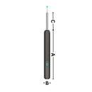 Câmera de limpeza de ouvidos Foxnovo para remoção de cera, dispositivo de cuidado auricular com câmera integrada.