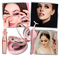 Faux cílios hypoalergênicos sem cola da marca Fun For All LLC, com aparência natural e elegante para maquiagem de olhos.