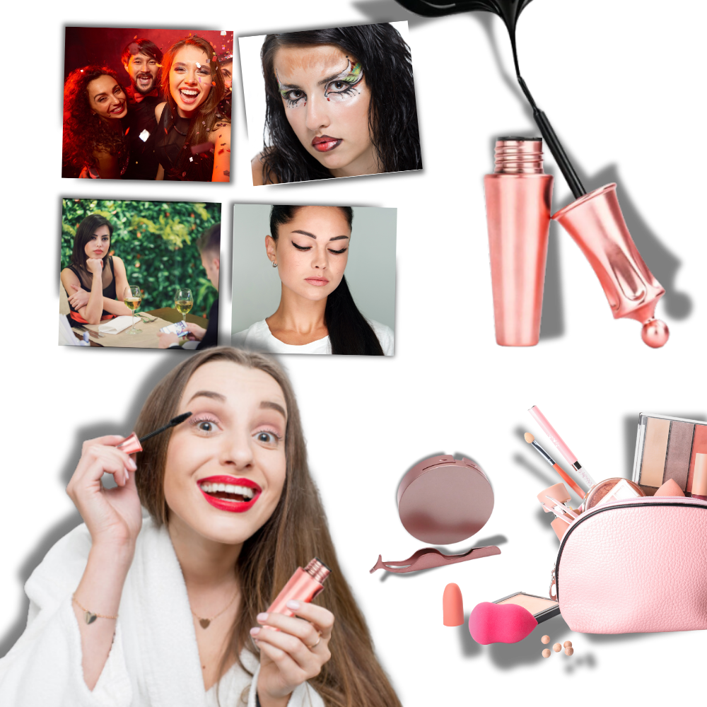 Faux cílios hypoalergênicos sem cola da Fun For All LLC, com acabamento natural para maquiagem de olhos.