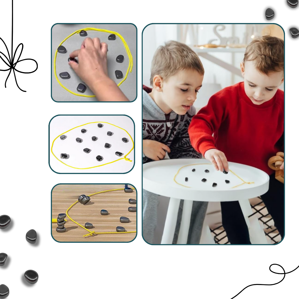 Jogo de xadrez magnético divertido e estratégico da Homyl com peças personalizáveis, ideal para jogos de tabuleiro portáteis.
