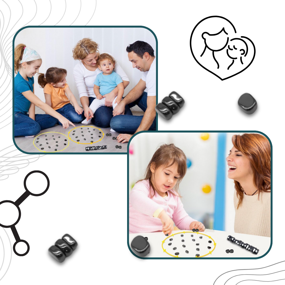 Jogo de xadrez magnético Homyl, jogabilidade divertida e estratégica, peças de tabuleiro para família e lazer.