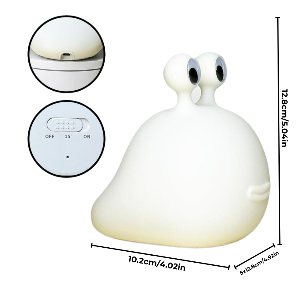 Lâmpada de silicone ajustável e divertida da Tarmeek, com design flexível e colorido para decoração moderna.