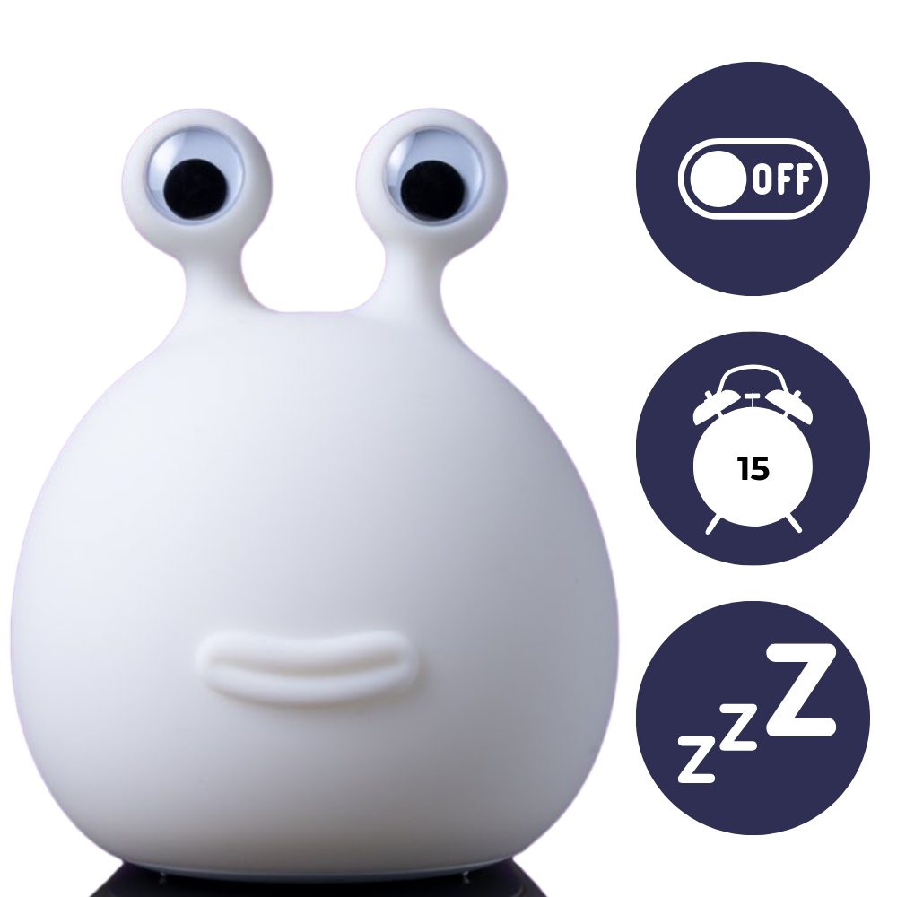 Lâmpada de silicone ajustável e divertida da Tarmeek, ideal para ambientes relaxantes e seguros para dormir.
