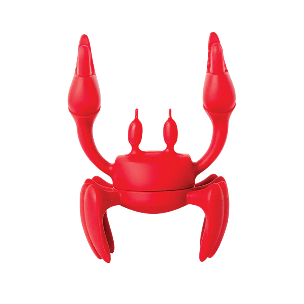Protetor de colher antideslizante em forma de caranguejo da Hongcheng, acessório divertido para utensílios de cozinha.