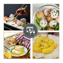 Moule de silicone Kyoffiie para arroz de sushi com design divertido, ideal para preparar pratos de sushi criativos e fofos.