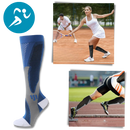 Meias de compressão funcionais e elegantes da Xtf By Extreme Fit, ideais para suporte esportivo e conforto diário.