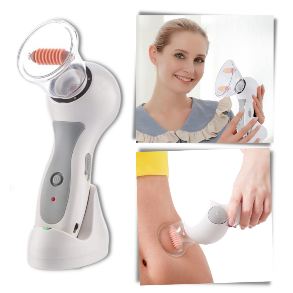 Dispositivo portátil de aspiração de celulite Fuzecheng para massagem e relaxamento, com design compacto e fácil de usar.