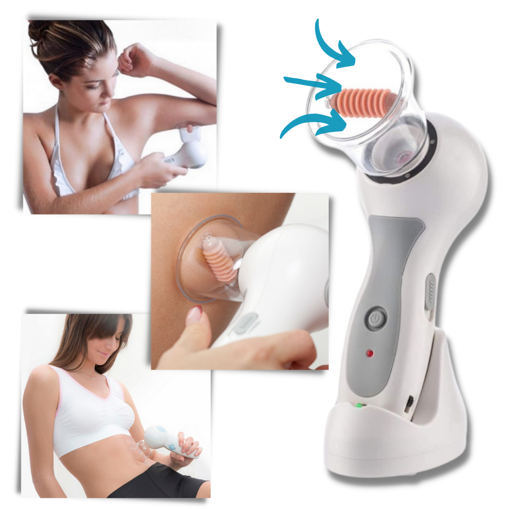 Dispositivo portátil de aspiração de celulite Fuzecheng para massagem e relaxamento, mostrador e design compacto.