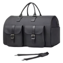 Sac de voyage convertible Fvsa em couro marrom claro, bagagem prática e versátil para viagens e uso diário.