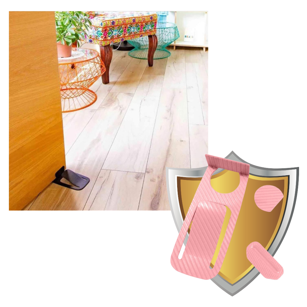Cale-porte verde da marca Fysho, peça de quincaillerie para portas, resistente e funcional para evitar batidas.