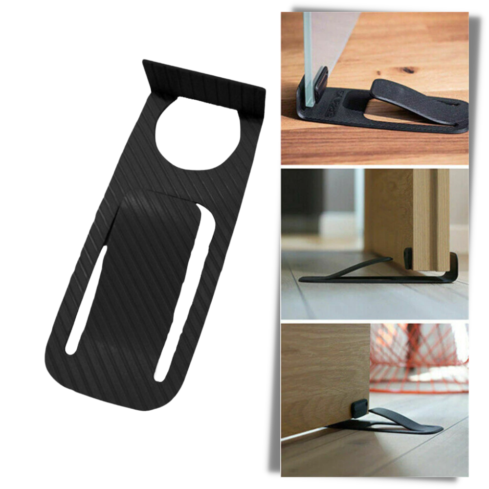 Cale-porte verde da marca Fysho, produto de quincaillerie para portas, feito de material resistente.