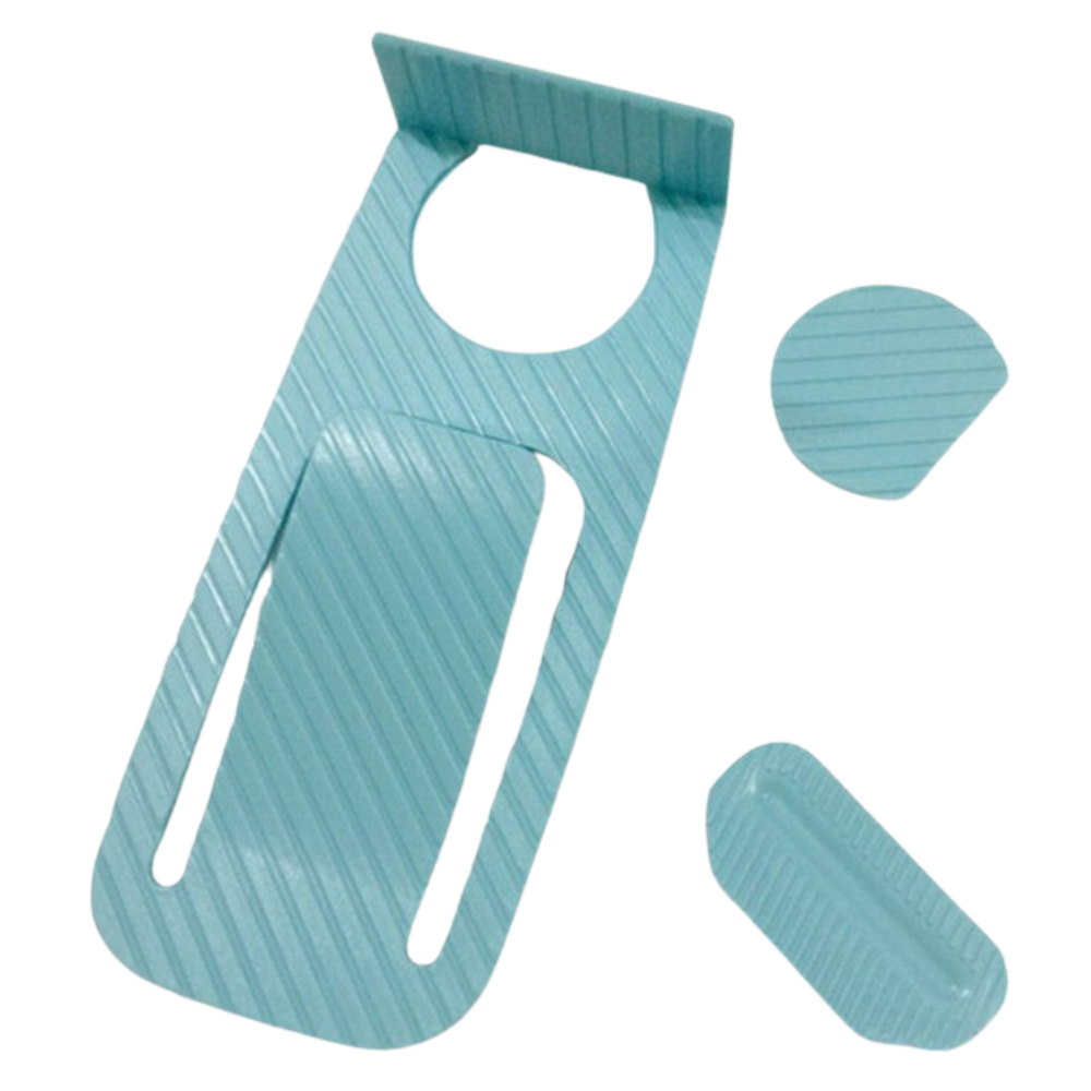 Cale-porte Fysho de quincaillerie para portas, com acabamento verde, usado para manter portas abertas ou fechadas com segurança