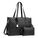 Sac fourre-tout isotherme Fzflzdh, branco com alças pretas, acessório de bolsa de mão, porta-temperos e mantimentos.