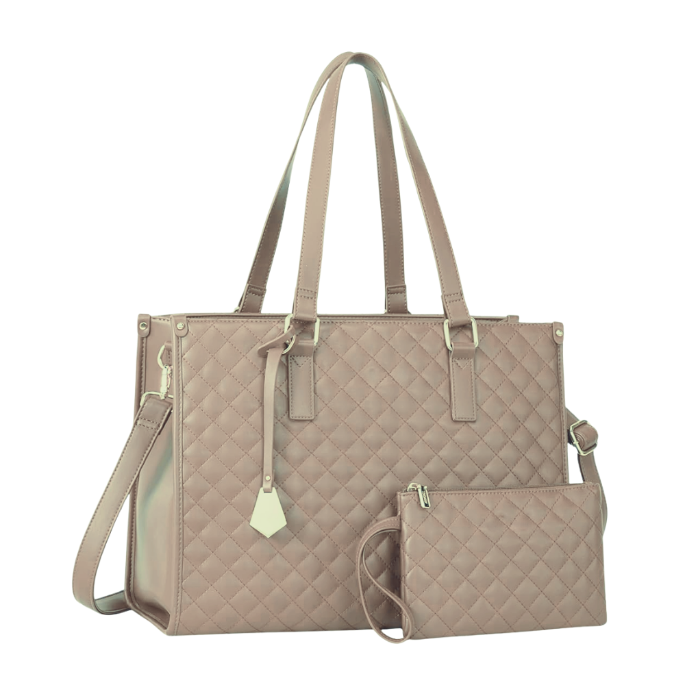 Sac fourre-tout isotherme Fzflzdh, branco com alças pretas, bolso térmico para produtos e alimentos, estilo elegante e prático.