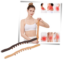 Masseur muscular de madeira natural Gazechimp para massagem e relaxamento, com design compacto e durável.