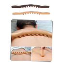 Masseur muscular de madeira natural Gazechimp para massagem e relaxamento, com superfície lisa e ergonômica.