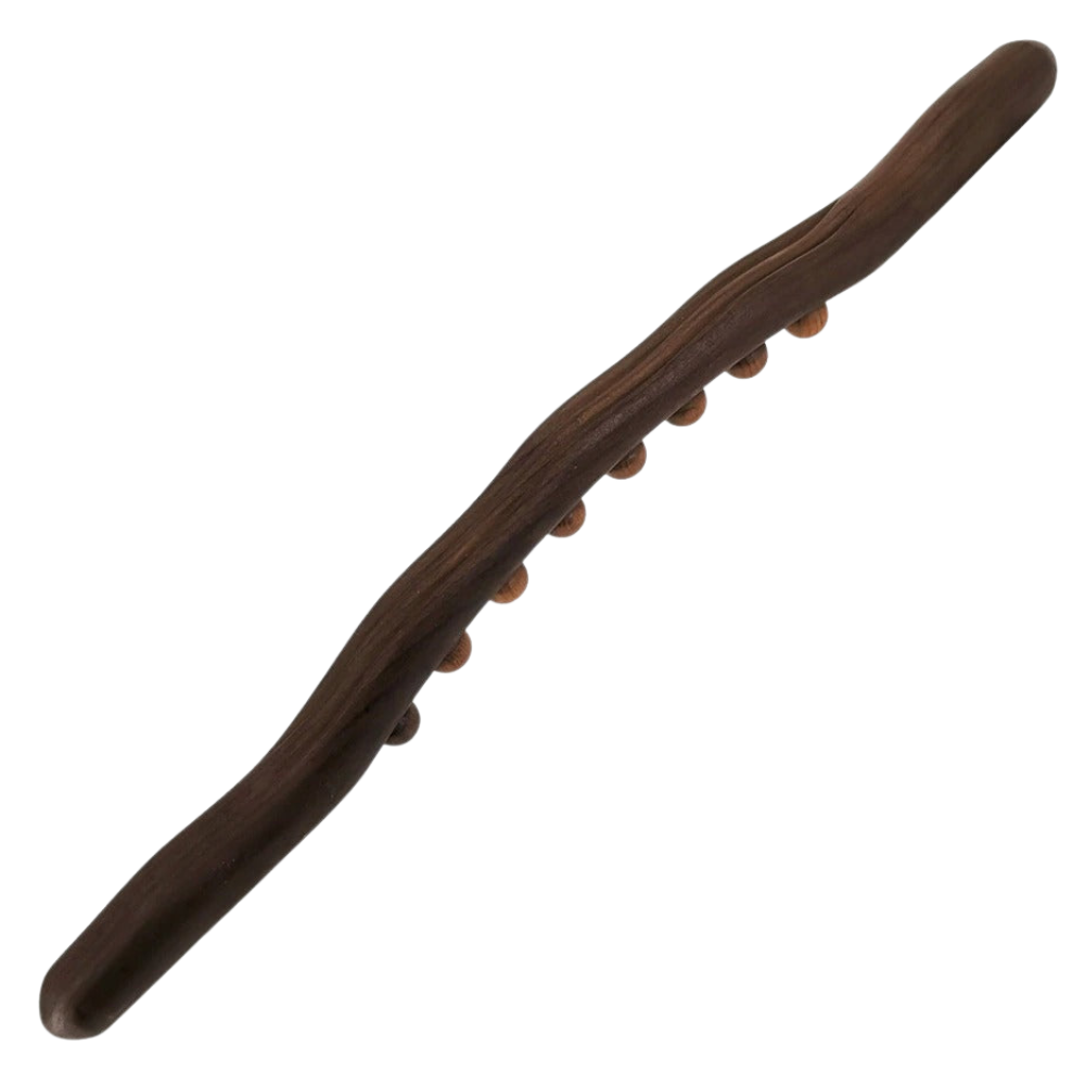 Masseur muscular de madeira natural Gazechimp para massagem e relaxamento, com design ergonômico e acabamento artesanal