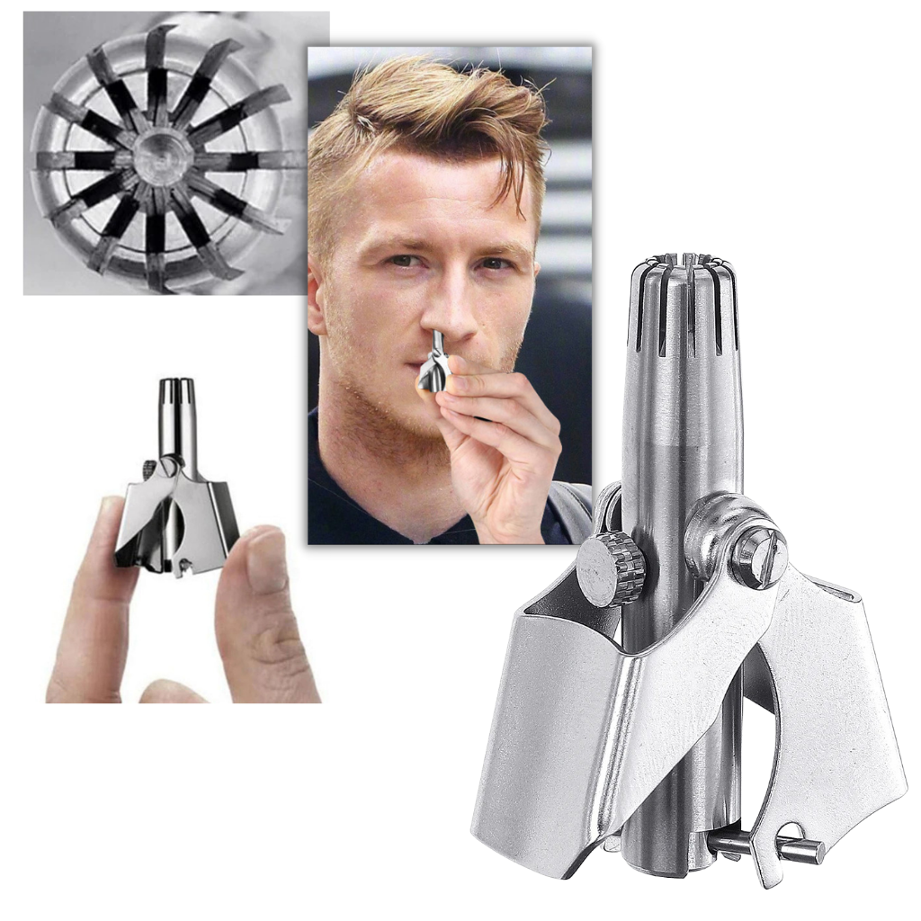 Tondeuse manual portátil Gazechimp para pelos do nariz, aparelho de cuidados pessoais para remoção de pelos faciais.