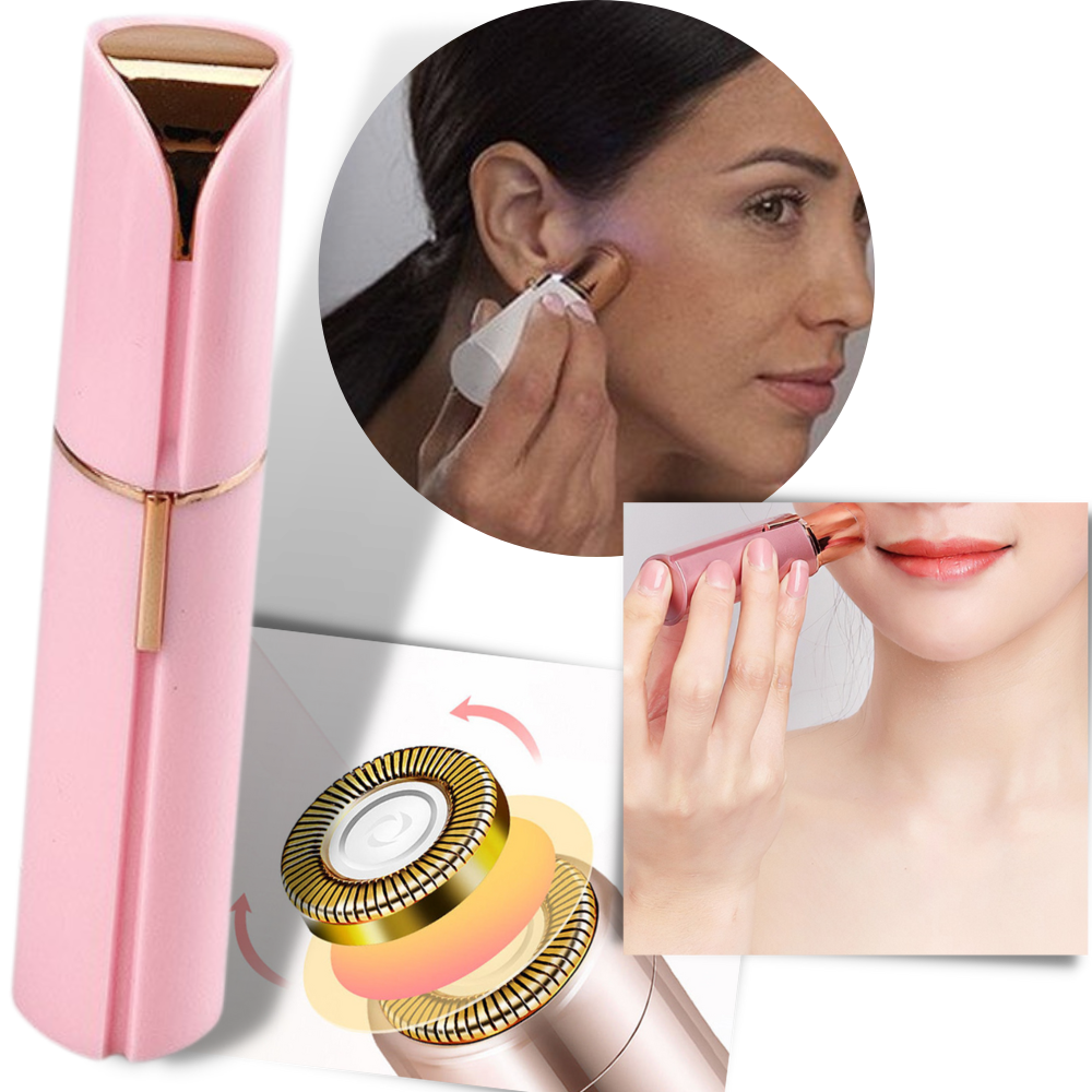 Rasoir elétrico para pelos faciais da Gdbsdk, aparelho de rasagem facial com design rosa e tecnologia de cuidados com a pele