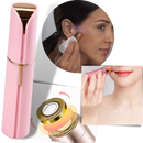 Rasoir elétrico para pelos faciais da Gdbsdk, aparelho de rasagem facial com design rosa e tecnologia de cuidados com a pele