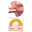 Rasoir elétrico Gdbsdk para pelos faciais, dispositivo de rasagem e cuidados com design rosa e lâminas suaves.