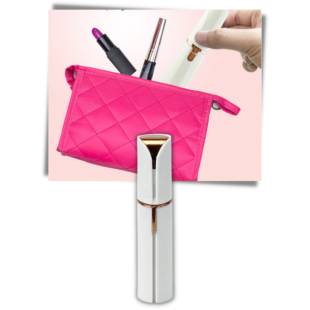 Rasoir elétrico Gdbsdk para pelos faciais, dispositivo de rasagem e cuidados com design rosa, ideal para peles sensíveis.