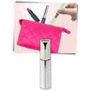 Rasoir elétrico Gdbsdk para pelos faciais, dispositivo de rasagem e cuidados com design rosa, ideal para peles sensíveis.